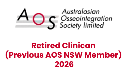 Retired Clinican Previous AOS NSW Member 2026